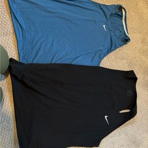 2 Nike Dri-FIT Tank Tops Blue and Black Tank Tops L/XL